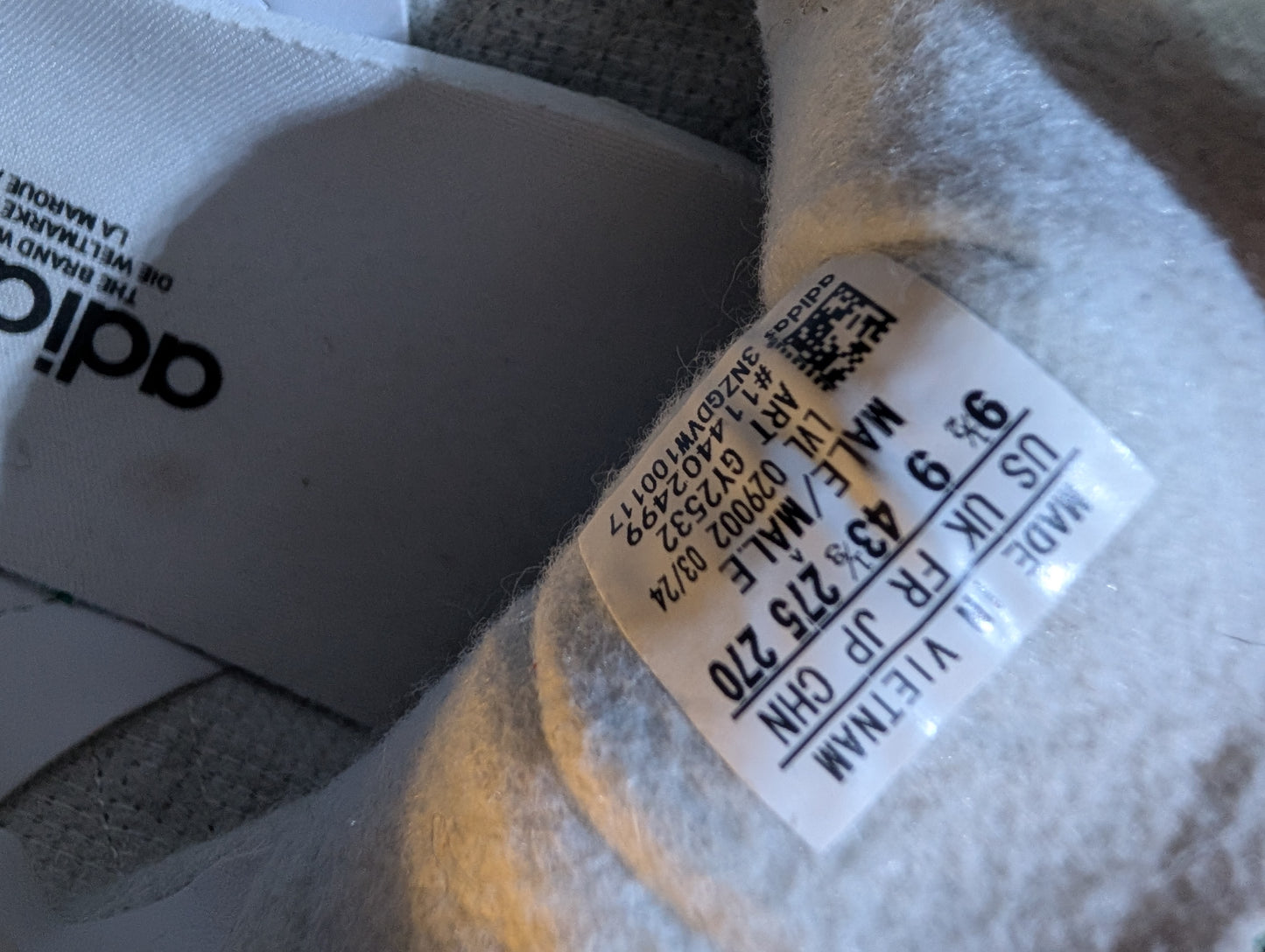 Adidas Gazelle Green Shoes US 9.5/UK 9