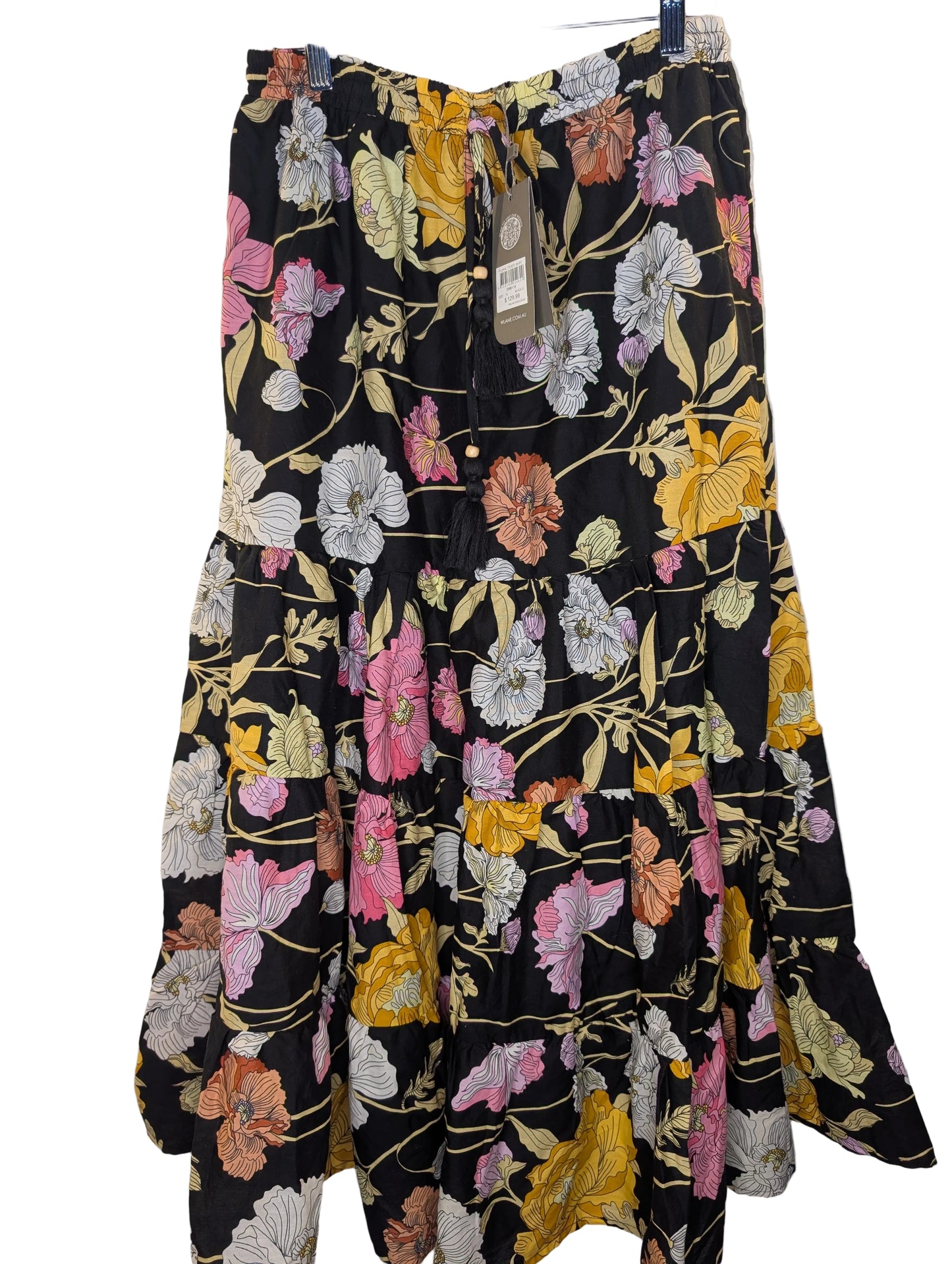 Floral Tiered Skirt Size 10