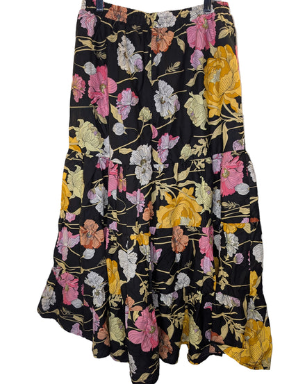 Floral Tiered Skirt Size 10