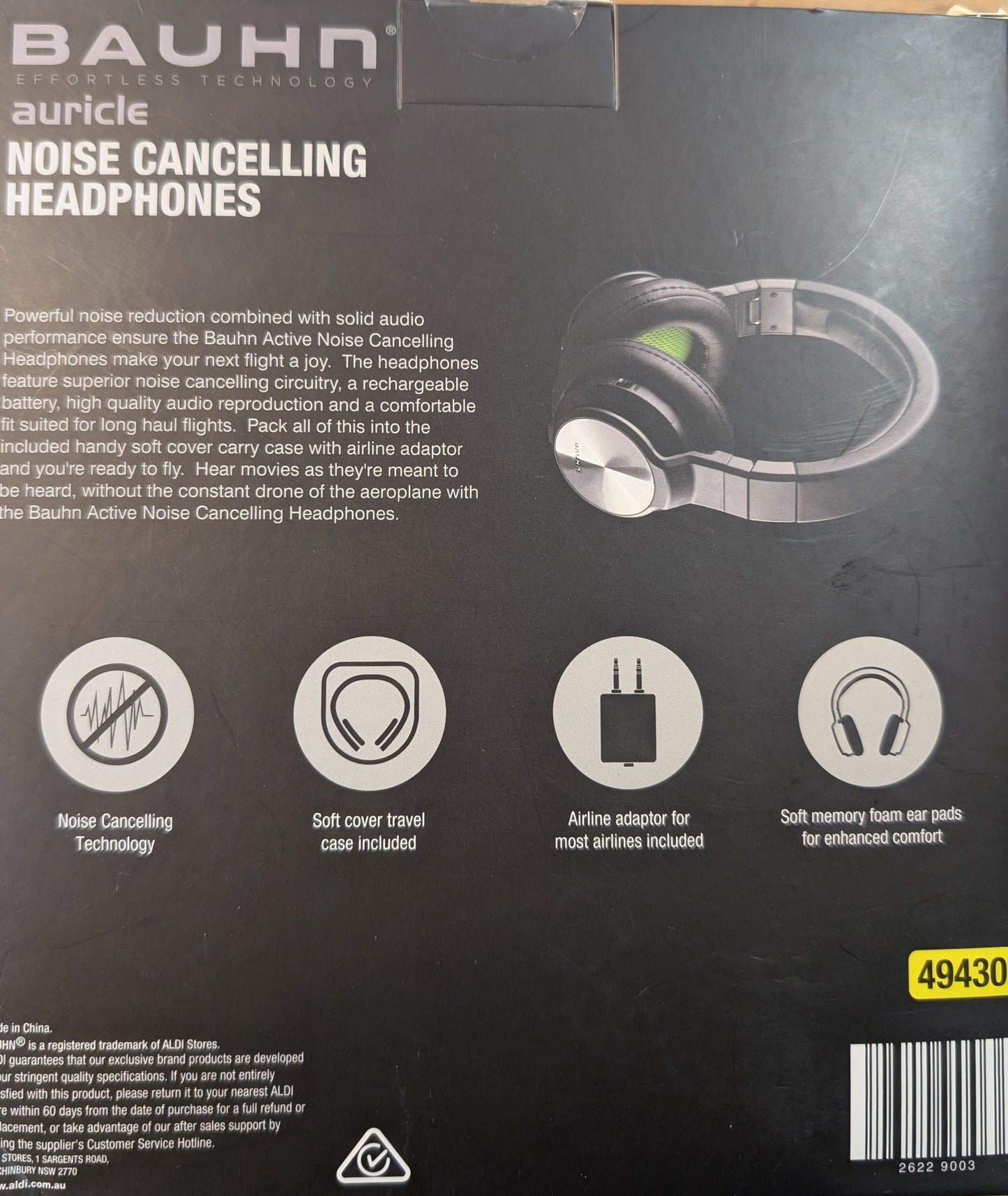 Bauhn Auricle Noise Cancelling Headphones In Sealed Packing