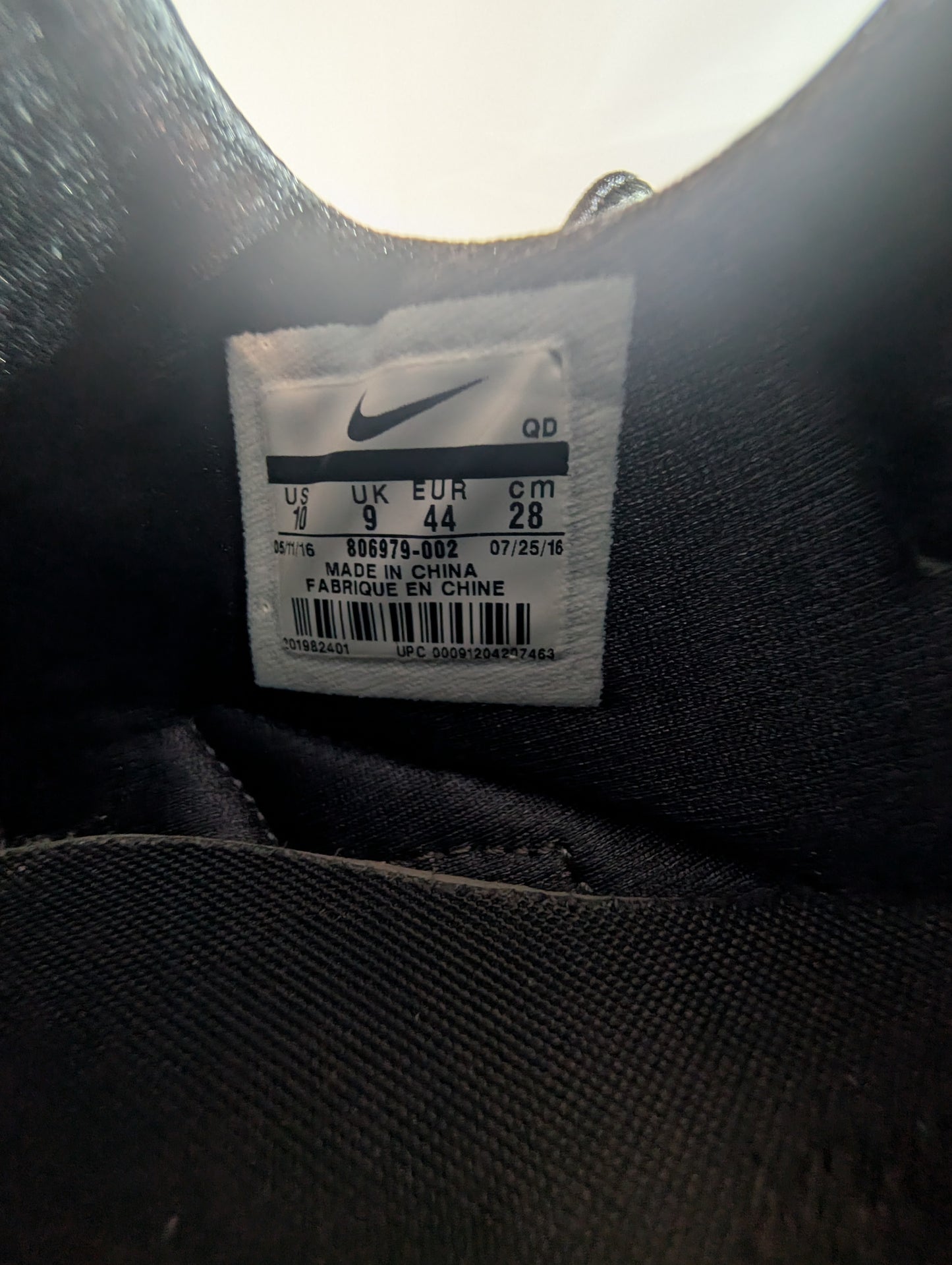 Nike Air Huarache Ultra Triple Black – Size US 10 (Used, Great Condition)